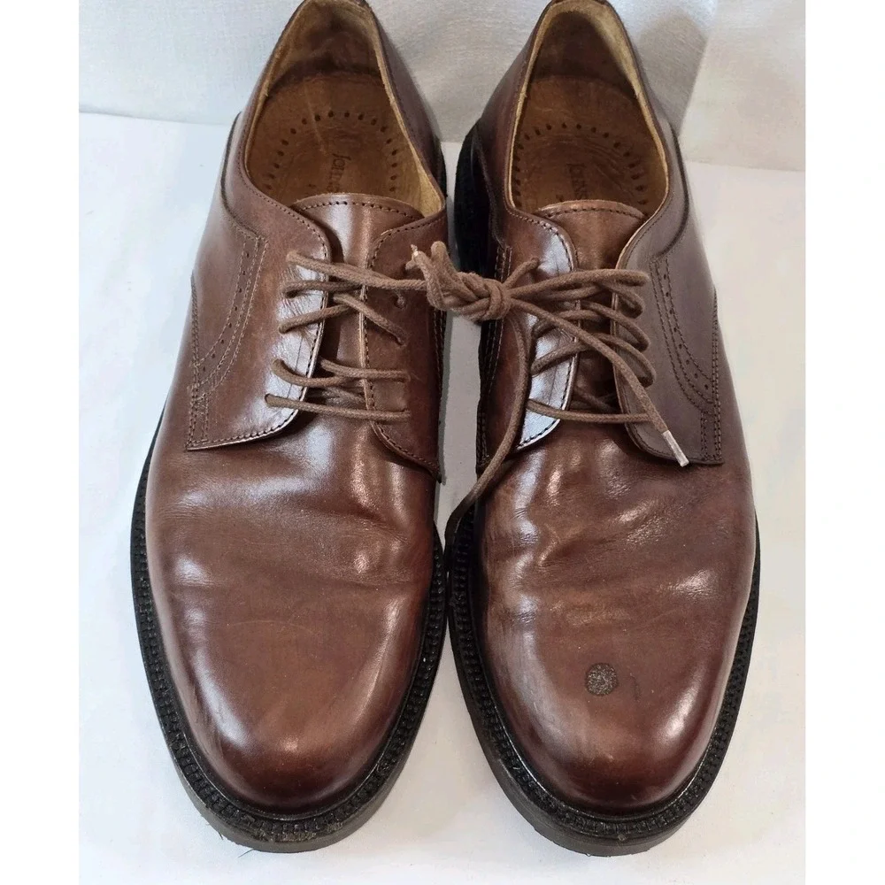 JOHNSTON & MURPHY Passport Oxford Dress Shoes Mens 9‎ M Leather Brown Lace Up